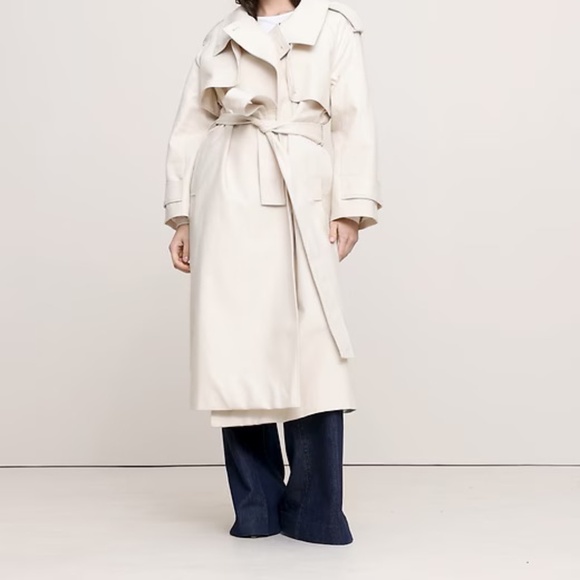 Banana Republic Oversized Italian Twill Trench Coat - Picture 1 of 3
